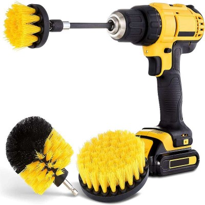 Power Scrubber Cleaning Drill Bathroom Surfaces Grout Floor Tub Shower Tile Corners Kitchen Car Drill Brush Attachment Set